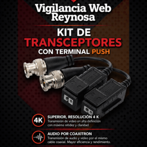 Kit de Transceptores (Baluns) Hasta 200m en 4K, TurboHD